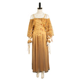 Movie Padme Amidala Meadow Yellow Dress Outfits Costume Halloween Carnival Suit